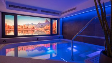 An indoor pool