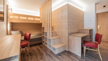 Double room Superior with lots of wooden furniture