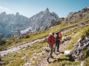 Two hikers in the mountains