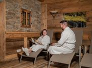 A couple in the relaxation room