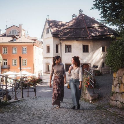 Two women on a stroll